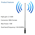 Pikkukuva 5 / 5: 4X UV5R UV-82 771 Antenni 144/430MHZ 10W Kaksoiskaistainen Walkie Talkie