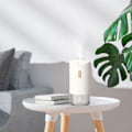 Miniatyrbillede 5 af 5: USB Farverig LED Projektor Lys Luftfugter Krystal Projektion Lampe Natlampe til Aromaterapi Diffuser Hjem Hvid