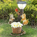 Miniatyrbillede 4 af 5: Solcellehavelampe, Vandafvisende LED Græslampe, Hund Kat Kanin Udendørs Dekorative Lys til Hjem Have Terrasse Havegård—BR-Vie