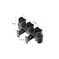 Miniatyrbilde 3 av 5: Veggmontert stativ for Dyson V11 V10 V8 V7 støvsuger, tilbehørsstativ dokkingstasjon for Dyson V7 V8 V10 V11 serie støvsuger