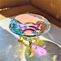 Miniatyrbild 5 av 5: 60mm K9 Kristall Diamant Pappersvikt Dekorativ Regnbågstillverkare Glas Diamanter Bröllop Rum Skrivbordsdekorationer B
