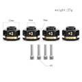 Miniatyrbilde 2 av 5: Hex Hub Extensions RC Messingavstandsstykker Hjul for Extension Drive Adapter TRX4 TRX6 Hjul (+3mm Tykkelse)