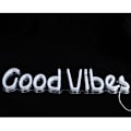 Miniatyrbillede 2 af 4: Good Vibes Eksklusive Bogstaver Formet LED Skilte, Klar PVC Sød Unik Form Neonlys, Til Jul Soveværelse Vægge Børneværelse