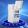 Miniatyrbillede 3 af 5: LCD-timer Ugentlig elektrisk tidsplan Digital timerkontakt 15A(220V)