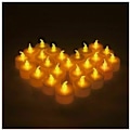 Miniatyrbilde 3 av 5: LED-teljus, flamlös ljus, flamlös LED-glitterljus med vit flimrande effekt - Fei Yu