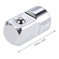 Miniatyrbild 2 av 3: Reducer Socket Adapter 1/4 tum Hon till 1/2 tum Han i Cr-V Stål