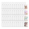 Miniatyrbillede 1 af 5: 180 Bulk Sublimation Nøgleringe, Dobbeltsidet Varmeoverførselssublimation Dekorative Blanks, Velegnet til DIY
