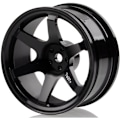Miniatyrbillede 2 af 5: 4P 6-eget eger aluminiumfælg til RC 1/10 On-Road 1052 Drift TE37+, sort