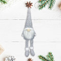 Miniatyrbillede 1 af 4: Håndlavet julemand dekoration gnome julefigur julepynt til jul, bryllup og fest dekoration (grå)-