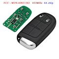 Miniatyrbillede 5 af 5: 2 knaps Smart fjernbetjening nøgle 433MHz 4A Chip til Compass 2015 2016 2017 2018 2019 2020 2021 FCC: M3N-40821302 SIP22