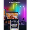 Miniatyrbild 2 av 4: Neon LED-remsa 3m RGBIC Bluetooth LED-remsa med APP-kontroll Flerfärgad RGB för sovrum vardagsrum bar takremsa--