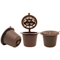 Miniatyrbilde 2 av 5: 20 stk. serie rustfritt stål gjenbrukbare kaffekapsler for maskiner (B)