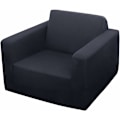 Miniatyrbild 2 av 5: Stretch Polyester Soffa Armchair Överdrag Dekor Vardagsrum Dammsäker Soffa Överdrag och Skydd (Svart)