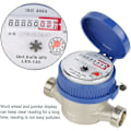Miniatyrbillede 3 af 5: 15mm 1/2'' Koldt Vands Meter Vilkårlig Rotation Funktion Vandmåler med Fittings til Have Hjem