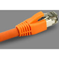 Miniatyrbillede 5 af 5: RJ45 Cat7 stik Cat6A netværks Ethernet-kabel stik 7 stik R beskyttelsesmuffer kappe farve OD 7 mm (orange)