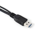 Miniatyrbillede 3 af 4: Sort harddisk kabel / drevkabel fra A -USB B 3.0 Y