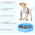 Miniatyrbillede 3 af 5: Fei Yu Langsom Foder Skål til Hunde, Langsom Foder Anti-Skrid Design Sjov Interaktiv Foder Katte og Hunde Skål, Fremmer Sund Spisning og Langsom Fordøjelse