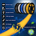 Miniatyrbillede 3 af 5: 1,75 mm filament, 3D-printer filament Pla Plus, dimensionel nøjagtighed +/- 0,03 mm, 1 kg spole (2,2 lbs) 3D-print filament til 3D-printer, hvid