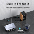 Miniatyrbild 4 av 5: NFC Digital Display Bluetooth Adapter Bluetooth 5.1 Audio Receiver Singing FM Radio Transmitter 4 i 1 NFC Audio Adapter