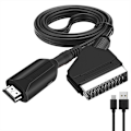Miniatyrbilde 1 av 5: Scart til HDMI-konverter Audio Video Adapter for HDTV/DVD/dekoder/PS3/PAL/NTSC