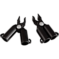 Miniatyrbilde 4 av 5: Sett med 4 koblinger for Tutors - Diameter: 11 mm - Svart - 07256-11mm