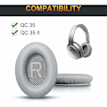 Pikkukuva 2 / 5: Bingle-korvapehmusteet Bose Quiet Comfort 35 II -kuulokkeisiin, korvapehmusteet Bose QC25 QC35 -vaahtomuovipehmusteisiin