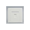Miniatyrbillede 5 af 5: CAT6 Gigabit Netværksvægkontakt Hun til Hun - Dobbelt Pass RJ45 LAN - Lige Internet Strømstik (86x86mm, 1 stk)