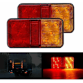 Miniatyrbillede 1 af 5: 6 stk LED Baglygter Multifunktionelle LED Trailer Lygter 12V Vandtæt Parkeringsposition Blinklys til Lastbil Trailer Caravan Traktor