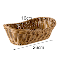 Miniatyrbilde 4 av 5: 5X Oval Flettet Kurv i Vikker, 10,2 Tommer Oppbevaring for Bord og Bad
