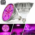 Miniatyrbillede 4 af 5: Fuld Spektrum LED Vækstlys Pære 100w LED Vækstlys 150 LED'er Plant Lampe E27 Indendørs Plant Vækst Vokse Lampe Blomster Lys Pærer Til Drivhus