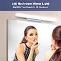 Miniatyrbillede 4 af 4: LED Spejllys 40CM, Badeværelsesvæglampe 700LM 8W 6000K Badeværelsesspejllys LED Spejl IP44 LED Vægslampe Moderne Badeværelseslys Neutral Hvid (Ingen