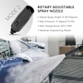 Miniatyrbillede 4 af 5: Lans til Karcher, Dobbeltfunktion Roterende Lans til Karcher K2 K3 K4 K5 K6 K7 Højtryksrensere, Vaskespistol med Justerbar Dyse Jet Tilbehør Turb
