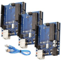 Miniatyrbillede 1 af 4: 3 x Mikrocontroller-kort med ATmega328P ATmega16U2 inklusive e-bog