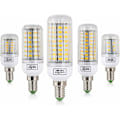 Miniatyrbillede 2 af 5: LED Pære, 1 stk. Majslys E27 E14 220V LED SMD 5730 LED Pære 24-165L LUGELIER ALLUX DE LA Bougie