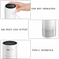 Miniatyrbillede 3 af 5: Luftrensere, Luftrensere H13 Grade Hepa Filter Element Rensar Effektivt, Fjerner Røg og Støv Med USB Smart Luftrenser til Bil, Stue