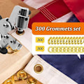 Miniatyrbild 4 av 5: Öglettång för presenningar, öglettång med 300 öljetter (diameter 10 mm), öglettång 10 mm för läder, tyger