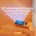 Miniatyrbillede 4 af 5: Osvækkende Bordtårnventilator til Køling 3 Vindhastigheder USB-drevet LED-display til Soveværelse Stue Kontor Grå