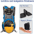 Miniatyrbillede 5 af 5: 2 stk Foldbare Skum Siddepuder, Foldbar Varmeisolerende Siddepude, Bærbar Siddepude, Vandafvisende Gulv Siddepude (Rød+Sort)