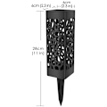 Miniatyrbilde 4 av 5: Solcelled Hagegulvlamper Utendørs, 4 Stykker Vanntette Landskapslys Hagelampe Trådløs Led Dekorasjon Automatisk Solbelysning På/Av