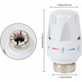 Miniatyrbilde 2 av 5: 4 stk. Termostathode Termostatventil Radiatorhode Utbytting Radiatorventil Termostatisk Radiatorventil M30 x 1,5 Termostatisk Radiatorhode