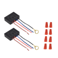 Miniatyrbillede 1 af 5: 2-pak berøringslampekontakt, berøringslampe-kontrolmodul til dæmpbare LED-pærer, lampeskifte-sæt med ledningshætter