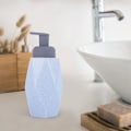 Miniatyrbillede 2 af 5: Badeværelsesdispenser, 440 ml keramisk brusegel flaske håndlavet flaske nordisk skumbælgflaske hydraulisk flaske blå