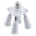 Miniatyrbilde 1 av 4: 5 i 1 E27 Sokkel Splitter Adapter Sokkel Adapter Splitter Sokkel Adapter Konverter Holder for E27 LED Pærer