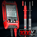 Miniatyrbilde 3 av 5: Smart Digital Multimeter True RMS Auto Elektrisk Kapasitansmåler AC DC Spenning Motstand Transistor Rød
