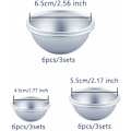 Miniatyrbild 4 av 5: Badbombsform, 18-pack 3 storlekar DIY badbombsform set metall badbombsform för DIY-hantverk-Fei Yu