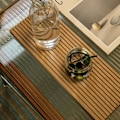 Miniatyrbilde 4 av 5: Ripple Dessertbrettkopp Geometrisk skjærebrett Plasseringsplate Buet overflate Kunst,C