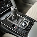 Miniatyrbild 4 av 5: Kolfiber Växelspaks Panel Dekaler för Audi-A6 2005 2006 2007 2008 2009 2010 2011,A