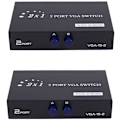 Miniatyrbilde 1 av 5: 2X 1920X1440 VGA-bryter 2-Inn-1-Ut 2 Switcher Splitter-boks