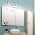 Miniatyrbillede 3 af 5: Badeværelsesspejl Lys 5W LED Vægskænkelampe Bordlampe Vandafvisende IP44 Justerbar 180° med Afbryder Rustfrit Stål Belysning Dekoration Vanity To