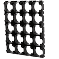 Miniatyrbild 4 av 5: 10 st 18650 Batteri 4X5 Cell Spacer Radiating Shell Plastfäste Hållare 18,4 mm